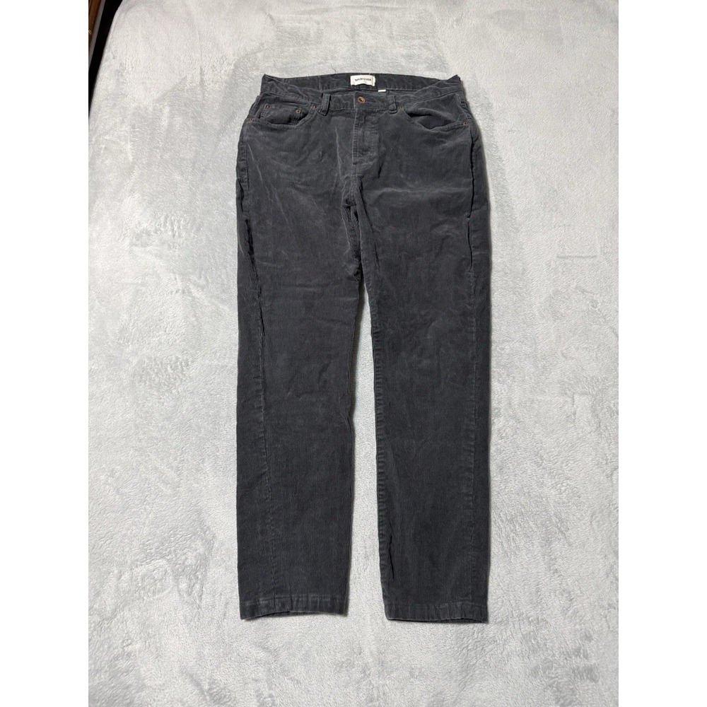 Taylor Stitch Slim Fit Corduroy Pants Gray Mens 30x27 Chino Casual